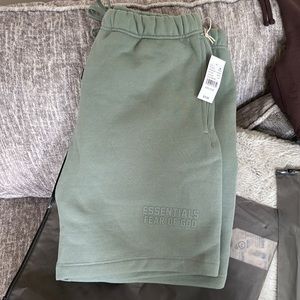 Mint Green Fear Of God Essentials Shorts